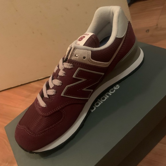 New Balance Shoes - New Balance Maroon and Gray Sneakers